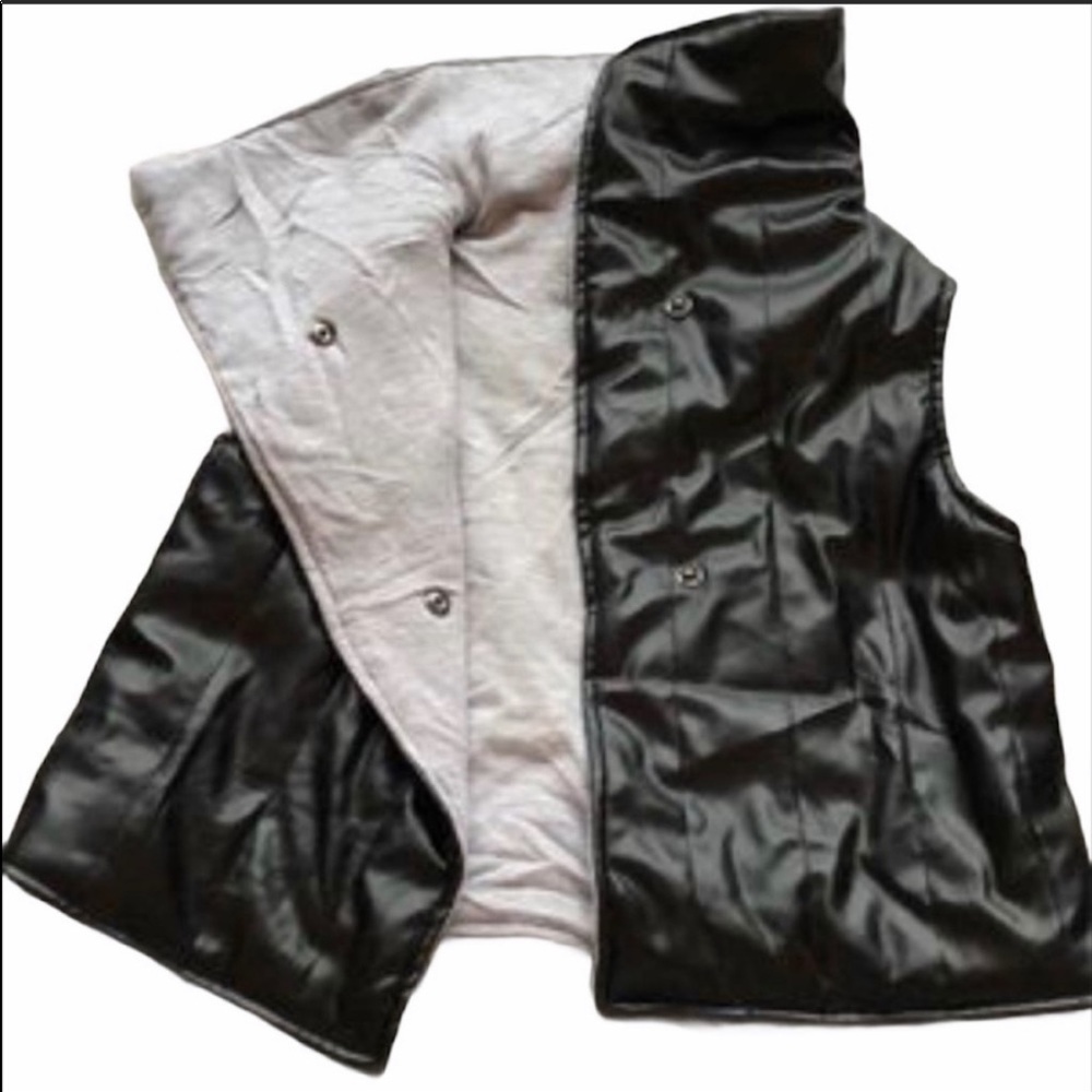 Afton Street Baby REVERSIBLE Faux Leather Vest 12M